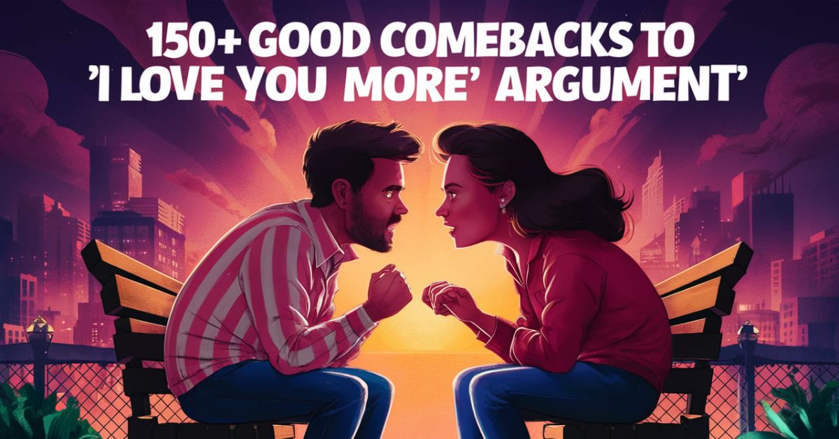 150+ Good Comebacks To Win “I Love You More Argument"