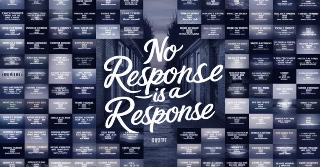 300+ Best 'No Response is a Response' Quotes for Texts