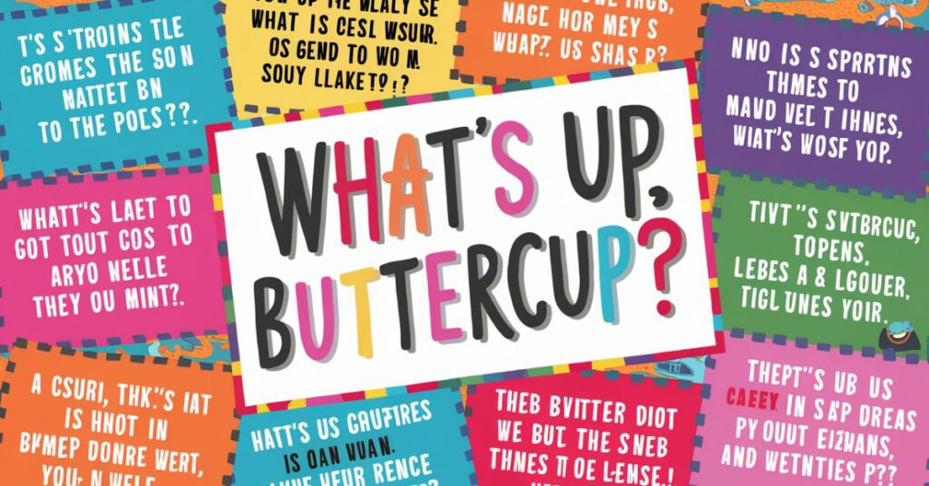 60 Creative and Funny Responses to “What’s Up Buttercup”